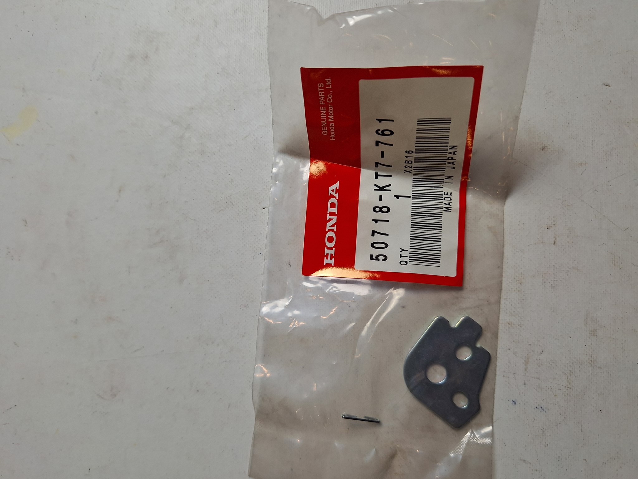 Picture of PLATE,PILLION STE   50718-KT7-761   CBR 250 J